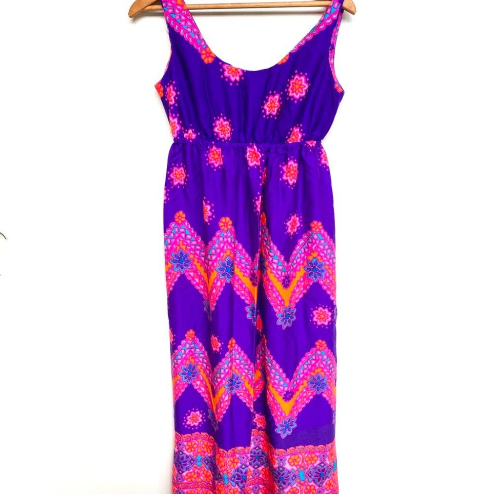 Vintage Hawaiian Maxi Dress